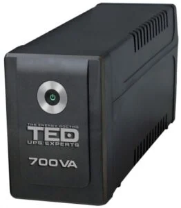 UPS 700VA / 400W LCD display Line Interactive cu stabilizator 2 iesiri schuko TED UPS Expert 